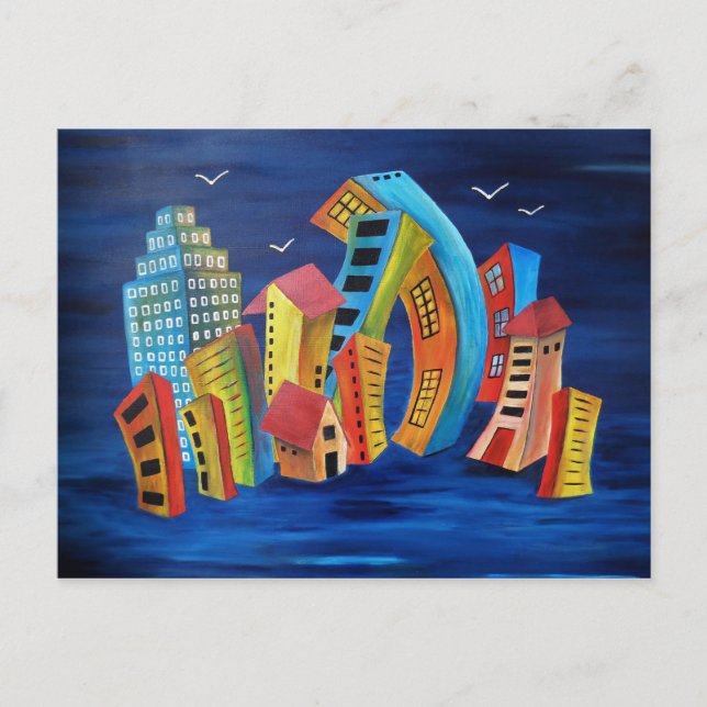 The Floating City Postcard (Front)