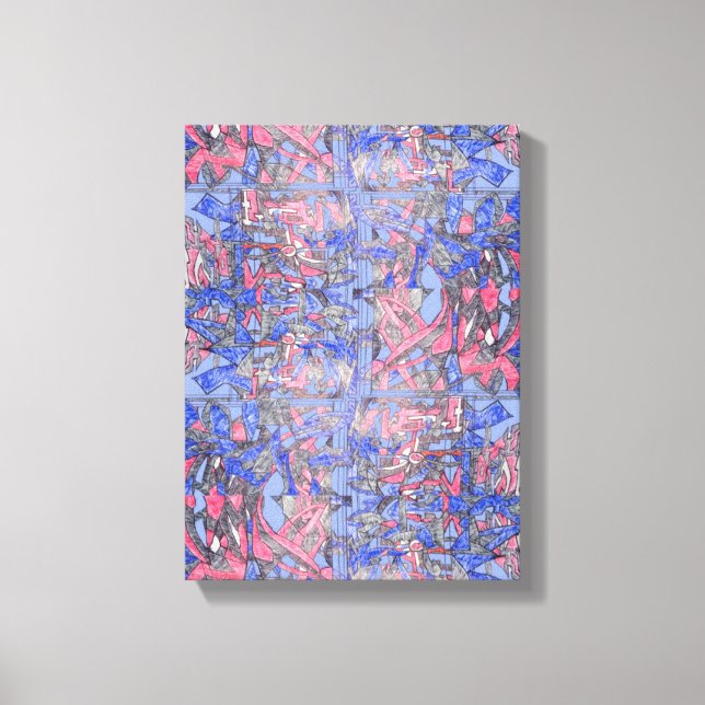 The Floating Garden Contemporary Abstract Piece Canvas Print (Front)