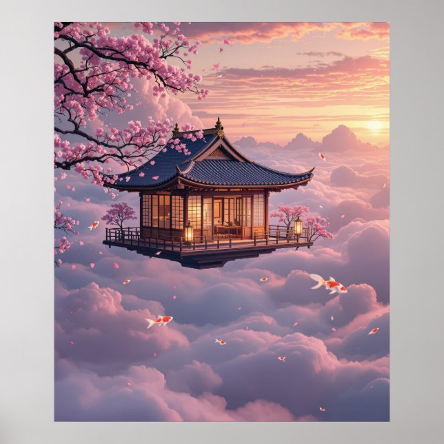 The Floating Teahouse: Dreams of Cherry Blossom Sk Poster (Front)