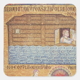 The Flood, from the Atrium, detail of Noah Square Sticker