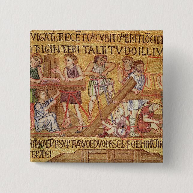 The Flood, from the Atrium, detail of the 15 Cm Square Badge (Front)