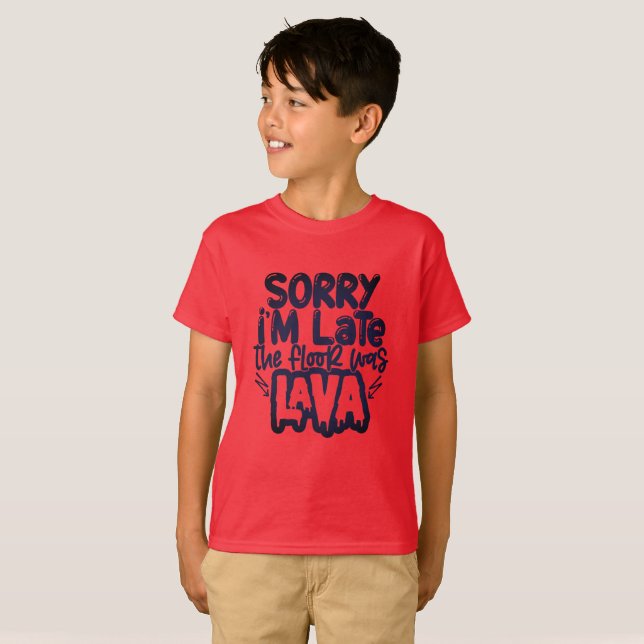The Floor is Lava Game Fun T-Shirt (Front Full)