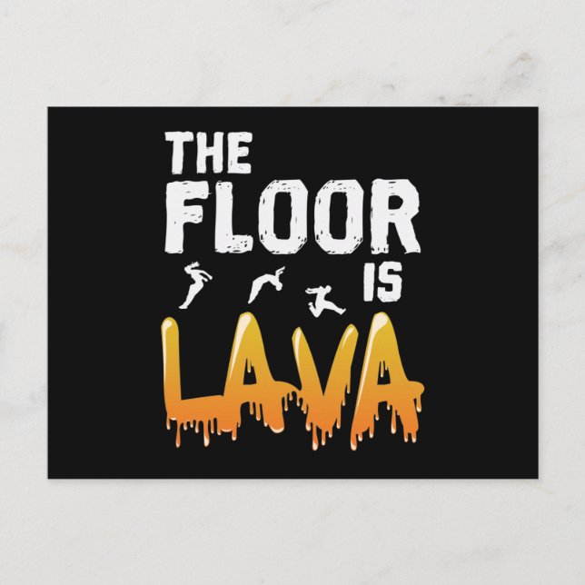 The Floor is Lava Postcard (Front)
