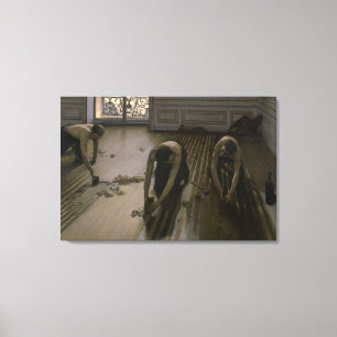 The Floor Scrapers by Gustave Caillebotte Canvas Print
