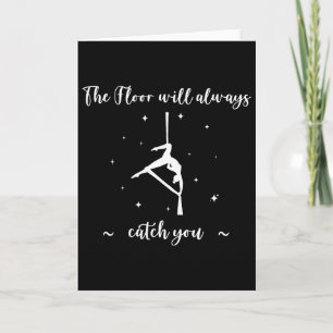 The Floor Will Catch You, Aerial Yoga, Funny Aeria Card
