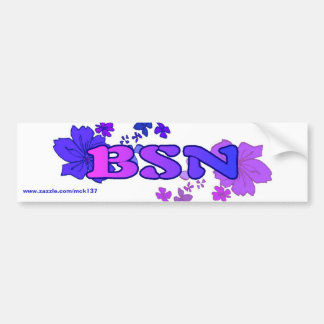 The Floral bumper from BSN Bodysurfing Apparel Bumper Sticker
