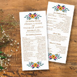 The Floral Wreath White Wedding Collection Programme<br><div class="desc">The Floral Wreath White Wedding Collection - Programs.</div>
