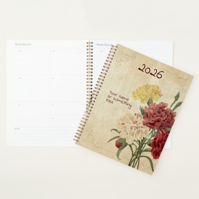 The "Flora's Fanfare" Carnation Planner (Display)