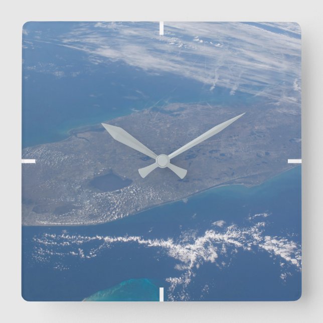The Florida Peninsula. Square Wall Clock (Front)