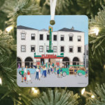 The Florida Theatre Ornament<br><div class="desc">Florida in the 50's! This painting by artist/illustrator dagdart creates memories of our Saturday matinee days! Boy Scout and Girl Scouts came in groups. Mum's in their old wagons dropped and picked up kids. If you look closely you may even recognise a famous clown! The Florida Theatre is now the...</div>