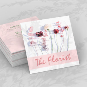 The Florist Professional Square Business Card