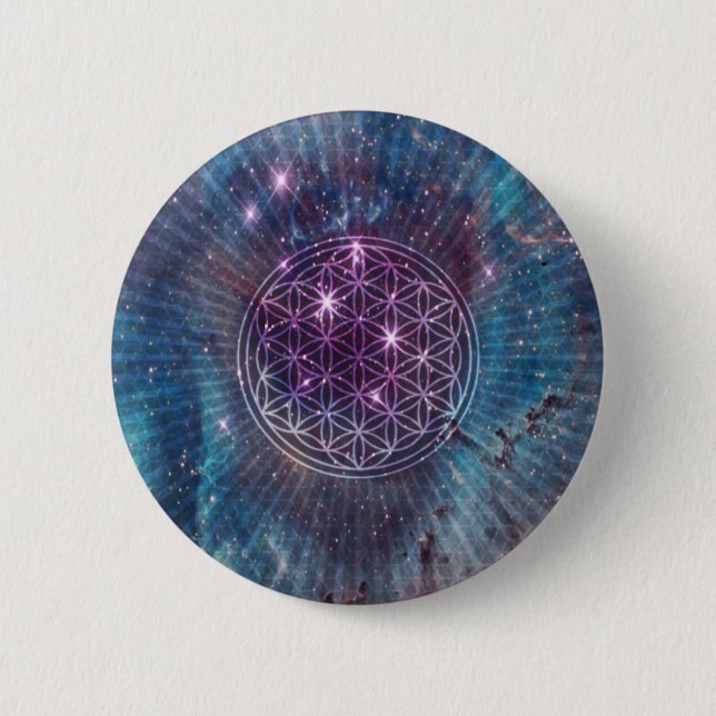 The Flower 6 Cm Round Badge (Front)