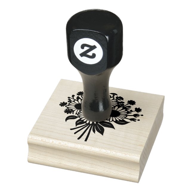 the flower bouquet rubber stamp  (Stamp)