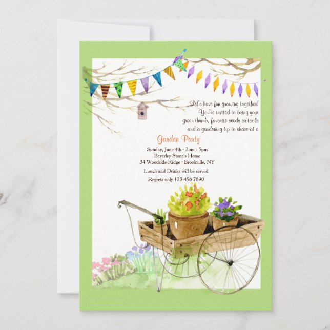 The Flower Cart Invitation (Front)