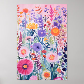 The Flower Field Poster