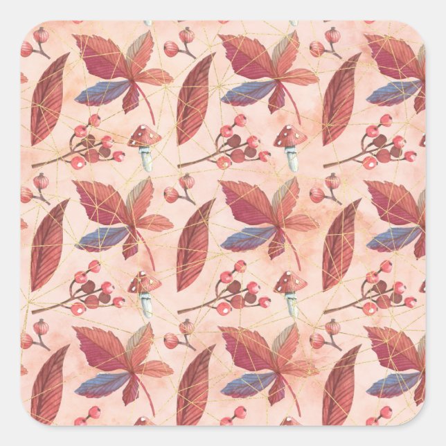 The Flower Fields Square Sticker (Front)
