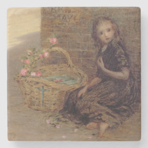 The Flower Girl, 1872 (oil on canvas) Stone Coaster