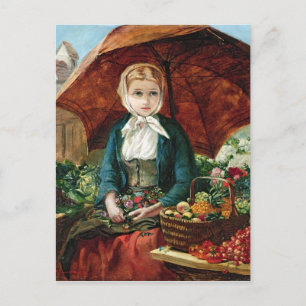 The Flower Girl Postcard