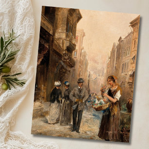 The Flower Seller – Emil Barbarini Postcard