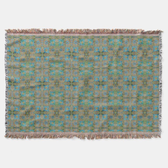 The Flowering River of Lavra Mariinskyi Throw Blanket (Front)