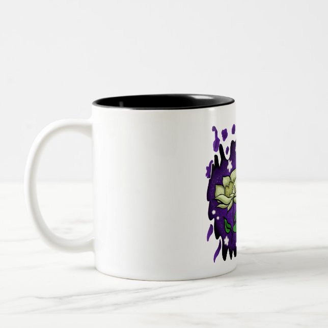 The Flowers At Night Two-Tone Coffee Mug (Left)