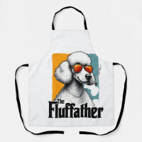 The Fluffather Poodle Vintage Funny Dog Mafia Vect