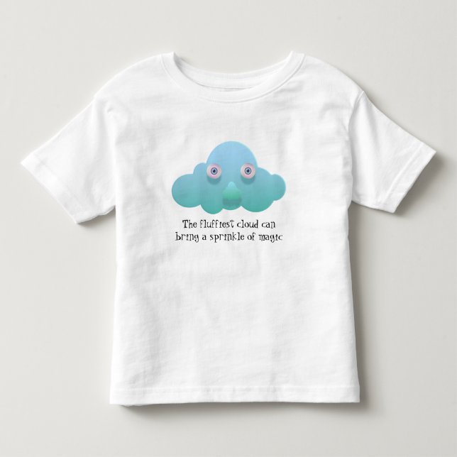 The fluffy cloud  toddler T-Shirt (Front)