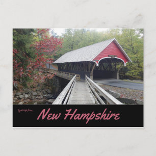 The Flume Covered Bridge New Hampshire Postcard