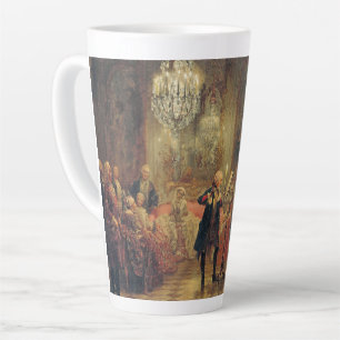 The Flute Concert-Adolph Menzel Latte Mug
