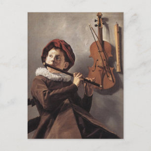 The Flute Player by Judith Leyster Postcard