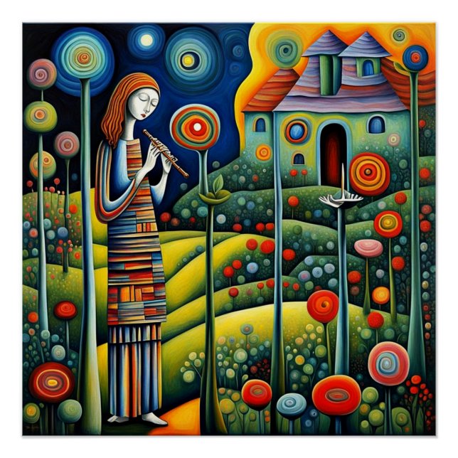 The Flute Player Poster (Front)