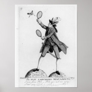 The Fly Catching Macaroni Poster