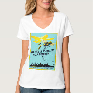 The Fly is as Deadly as a Bomber T-Shirt
