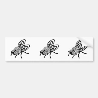 The Fly RBG Bumpersticker - 3 in One - Blk on wht Bumper Sticker