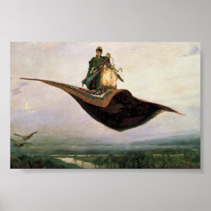 The Flying Carpet by Viktor Vasnetsov (1880) Poster