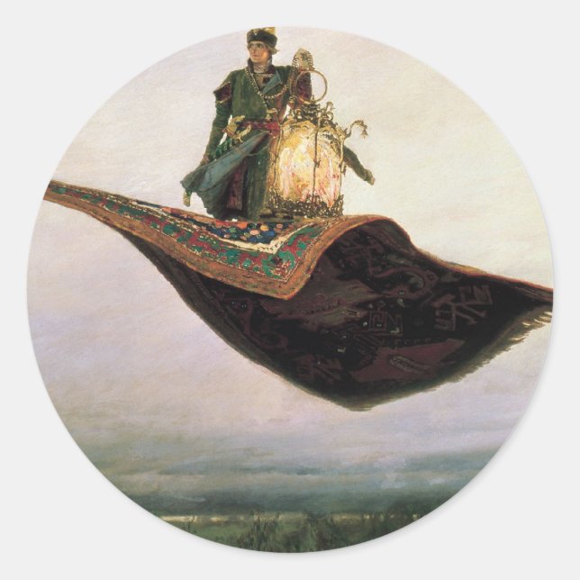 The Flying Carpet Classic Round Sticker (Front)
