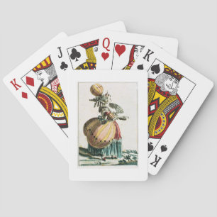 The Flying Coquette, c.1784 (colour engraving) Playing Cards