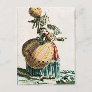 The Flying Coquette, c.1784 (colour engraving) Postcard