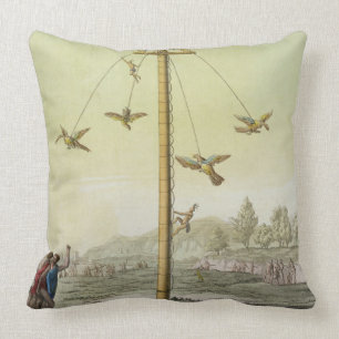 The Flying Game, from 'Le Costume Ancien et Modern Cushion