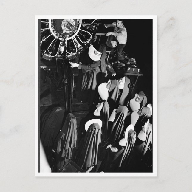 The Flying Nuns.  Postcard (Front)