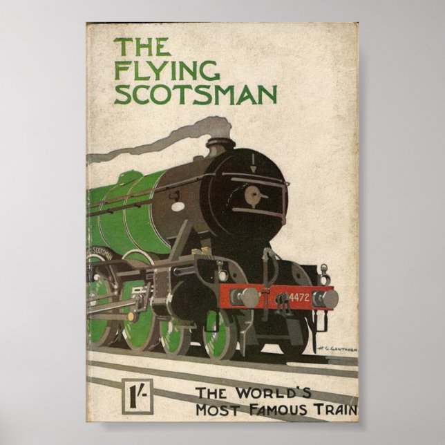 The Flying Scotsman vintage poster (Front)