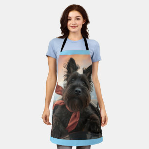 The Flying Scottish Terrier Dog Apron