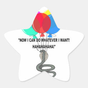 The Flying Snake Star Sticker