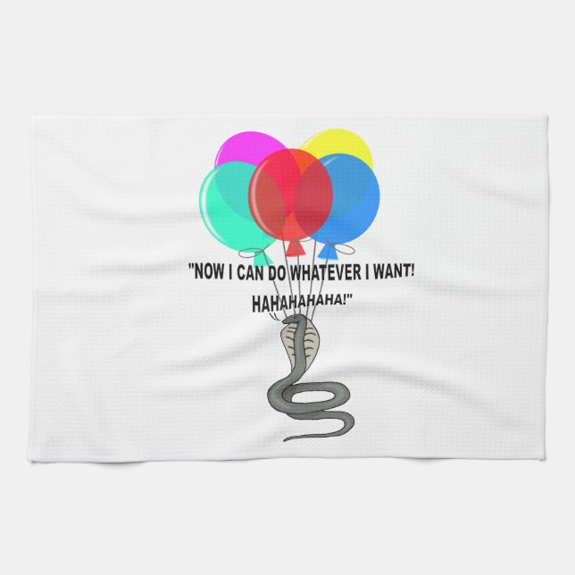 The Flying Snake Tea Towel (Horizontal)