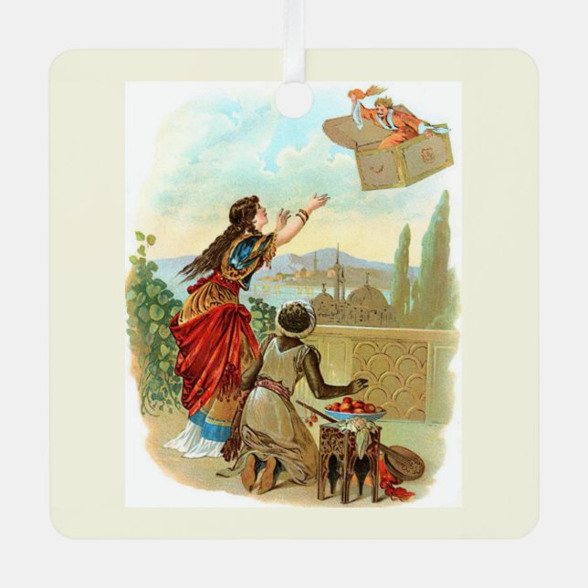 The Flying Trunk  Metal Tree Decoration (Front)