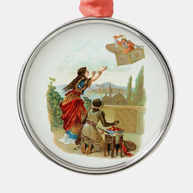 The Flying Trunk  Metal Tree Decoration (Front)