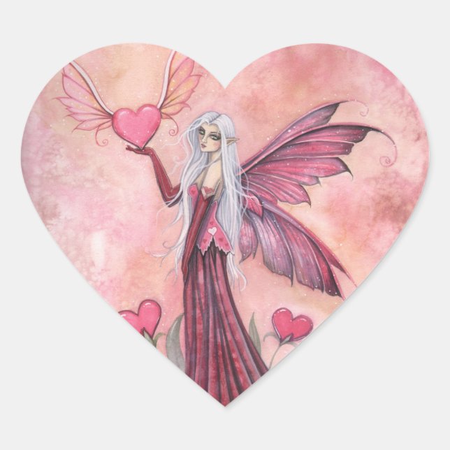 The Flying Valentine Fairy Stickers (Front)