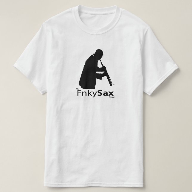 The FnkySax Player T-Shirt (Design Front)