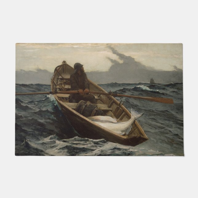 The Fog Warning (by Winslow Homer) Doormat (Front)