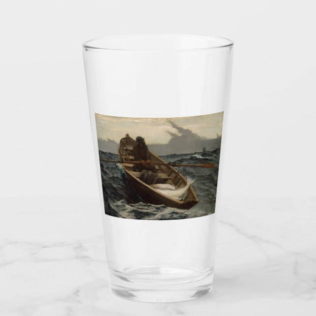 The Fog Warning (by Winslow Homer) Glass (Front)
